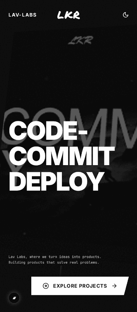 Code Commit Deploy Screen